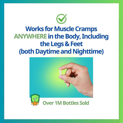 Cramp Defense® Leg Cramps Pills, Organic Magnesium Supplement for Muscles.