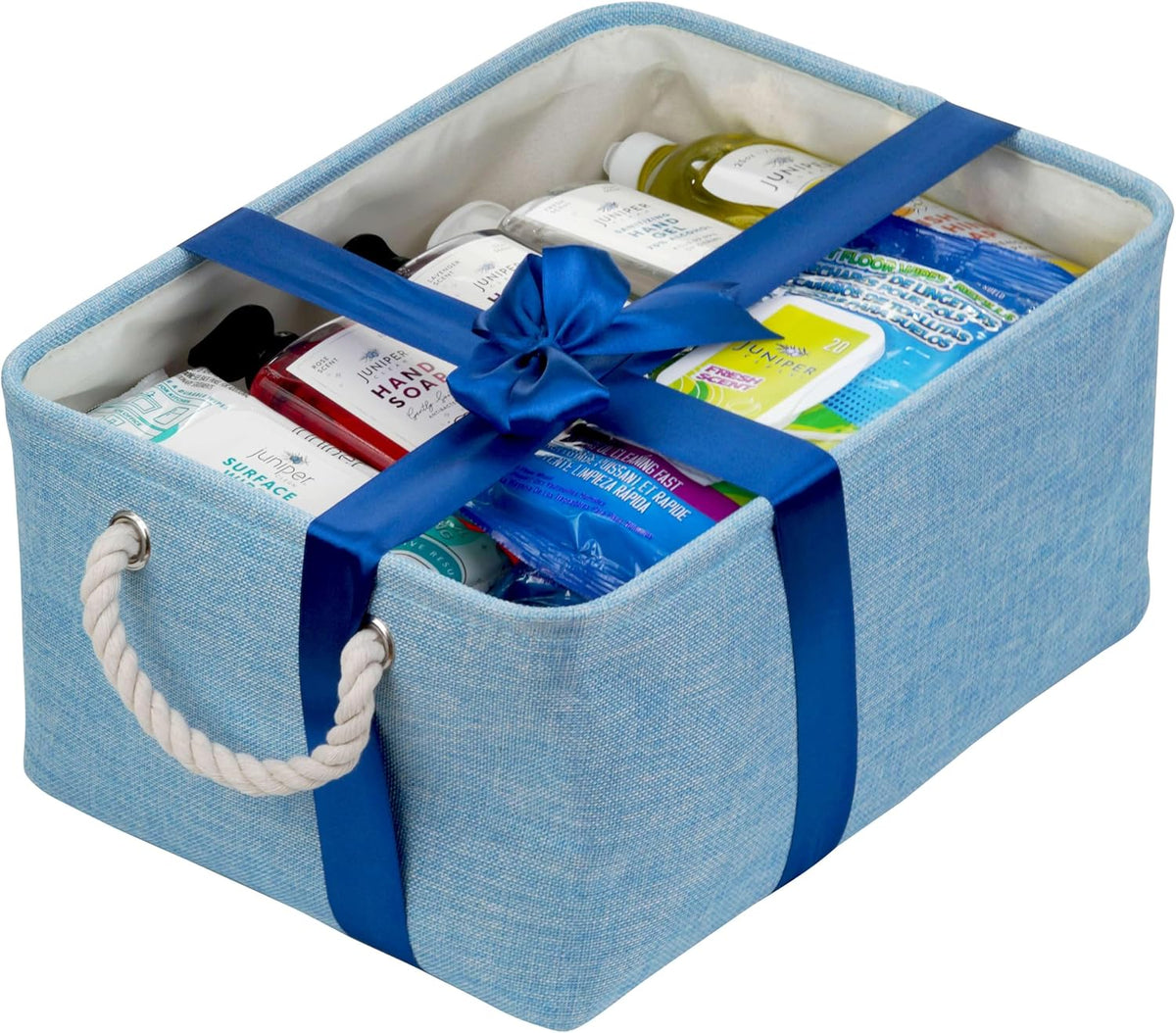 Luxury Cleaning, Supplies Kit, All In One Household Cleaning Essentials Set with Surface-Floor-Hand Cleaners, Laundry Detergent, Dish Soap