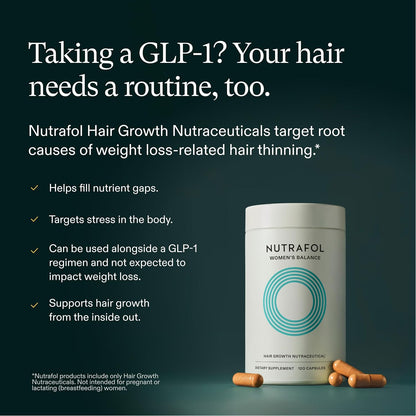 Nutrafol Women's Balance Hair Growth Supplements, Age 45+