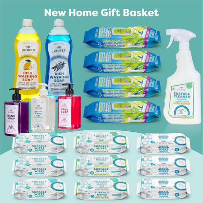 Luxury Cleaning, Supplies Kit, All In One Household Cleaning Essentials Set with Surface-Floor-Hand Cleaners, Laundry Detergent, Dish Soap